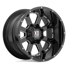 XD XD825 BUCK 25 - Gloss Black Milled-Wheels-XD-Dirty Diesel Customs