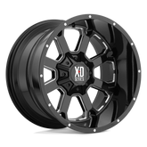 XD XD825 BUCK 25 - Gloss Black Milled-Wheels-XD-XD82521035324N-Dirty Diesel Customs