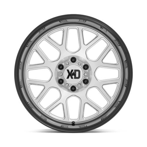 XD XD849 GRENADE 2 - Brushed Milled W/ Gloss Black Lip-Wheels-XD-Dirty Diesel Customs