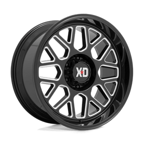 XD XD849 GRENADE 2 - Gloss Black Milled-Wheels-XD-Dirty Diesel Customs