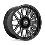 XD XD849 GRENADE 2 - Gloss Black Milled-Wheels-XD-XD84921058312-Dirty Diesel Customs