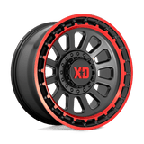 XD XD856 OMEGA - Satin Black Machined Lip W/ Red Tint-Wheels-XD-Dirty Diesel Customs