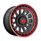 XD XD856 OMEGA - Satin Black Machined Lip W/ Red Tint-Wheels-XD-Dirty Diesel Customs