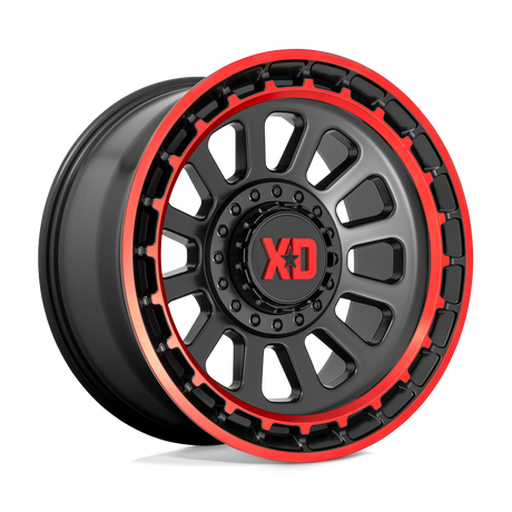 XD XD856 OMEGA - Satin Black Machined Lip W/ Red Tint-Wheels-XD-Dirty Diesel Customs