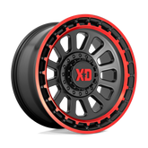 XD XD856 OMEGA - Satin Black Machined Lip W/ Red Tint-Wheels-XD-XD85621035918N-Dirty Diesel Customs