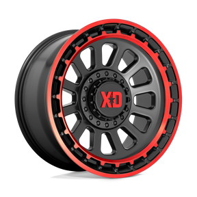 XD XD856 OMEGA - Satin Black Machined Lip W/ Red Tint-Wheels-XD-XD85621035918N-Dirty Diesel Customs