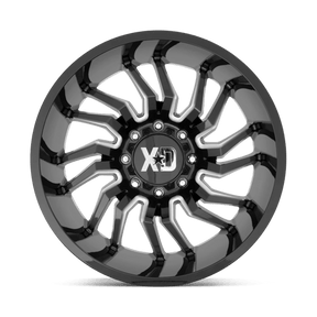 XD XD858 TENSION - Gloss Black Milled-Wheels-XD-Dirty Diesel Customs