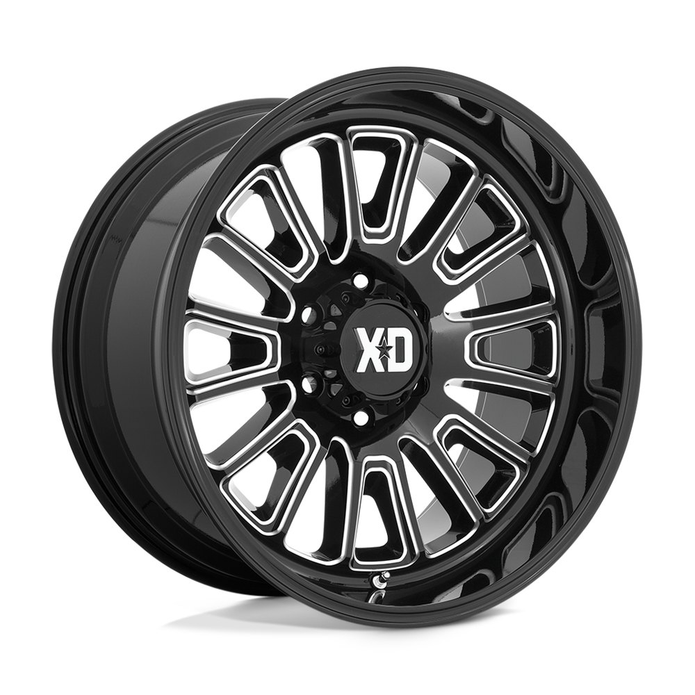 XD XD864 ROVER - Gloss Black Milled-Wheels-XD-XD86421050318N-Dirty Diesel Customs