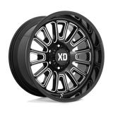 XD XD864 ROVER - Gloss Black Milled-Wheels-XD-XD86421088318N-Dirty Diesel Customs