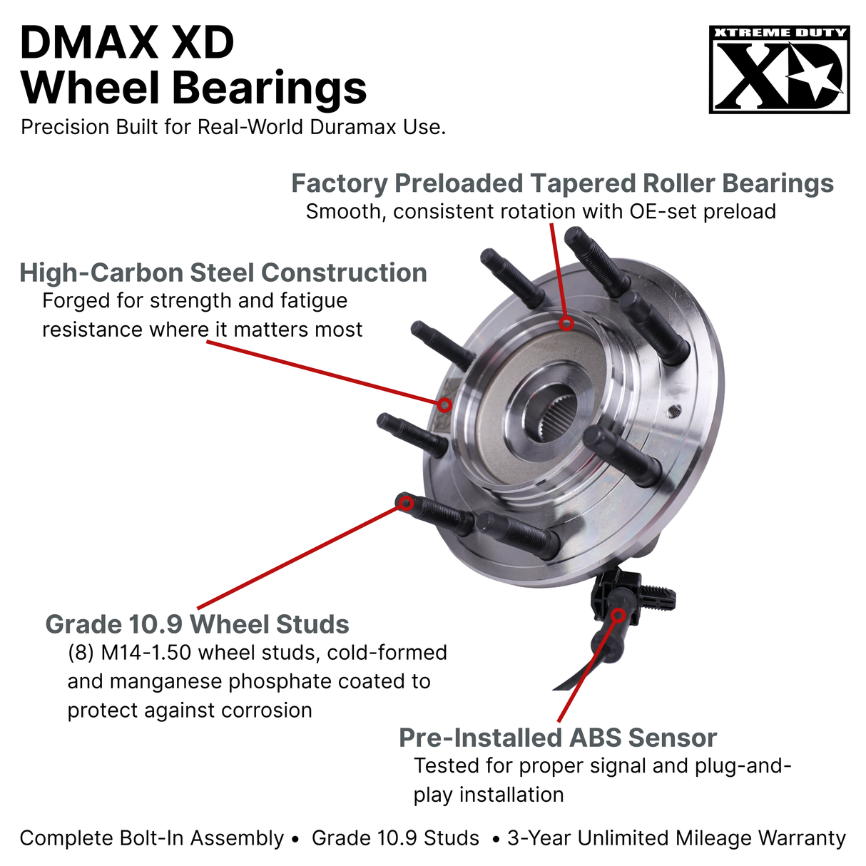 2011-2019 Duramax DMAX XD Wheel Bearing (XD303)