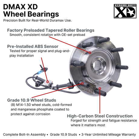 2007-2010 Duramax DMAX XD Wheel Bearing (XD312)