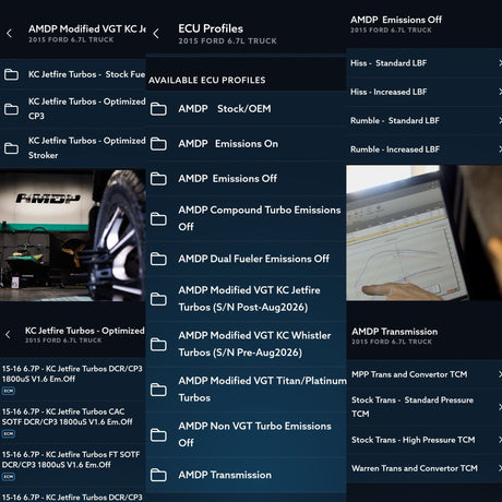 AMDP 2011-2019 6.7L Powerstroke EZ-Lynk tune library in the EZ LYNK app