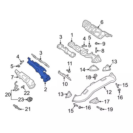 2018-2021 3.0L Powerstroke LH Exhaust Manifold
