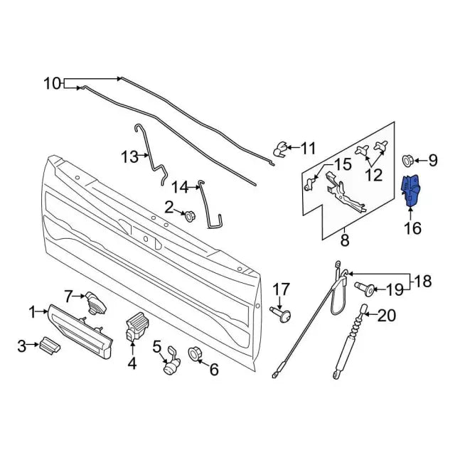 2003-2022 Powerstroke Tailgate Latch