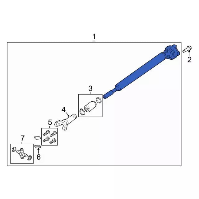 2017-2022 Powerstroke FR Driveshaft