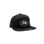 Dirty Diesel Weekender snapback in black, front view with silicone Dirty patch