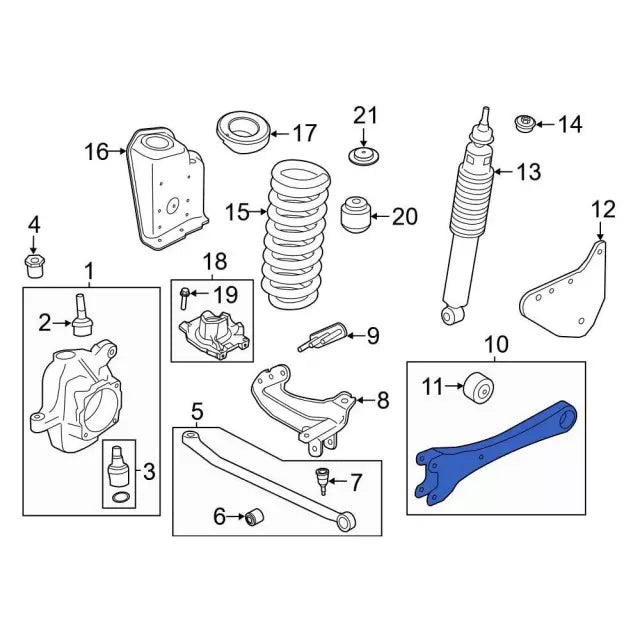 2017-2022 Powerstroke FR RH Radius Arm
