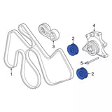 2020-2026 Powerstroke Dual Alternator Idler Pulley