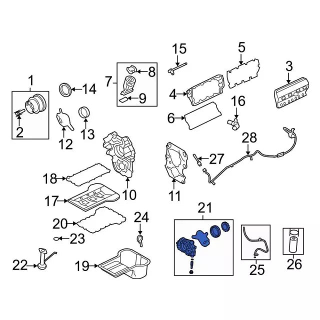 2008-2010 Powerstroke Oil Pump