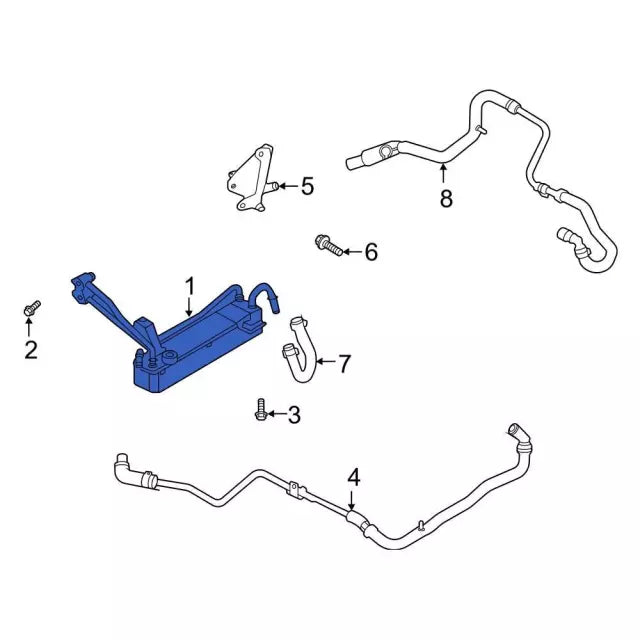 2020-2025 Powerstroke Transmission Cooler