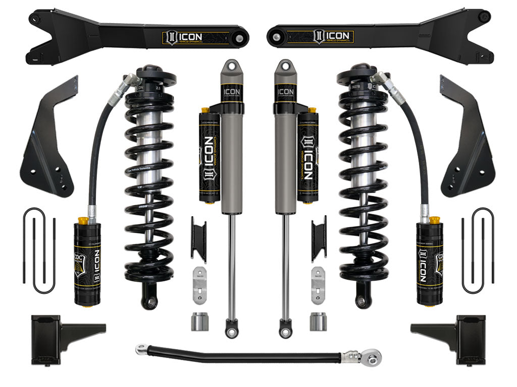 2008-2010 Powerstroke ICON Front and Rear Lift Kit (ICOK63124R)
