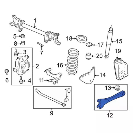2011-2016 Powerstroke FR RH Radius Arm