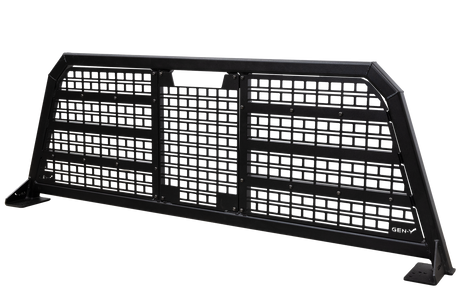 Gen-Y DEFIANCE Headache Rack Base Rack + 3 MOLLE Panels for 2020-2026 GMC Sierra 2500HD and Sierra 3500HD (GH-28007)