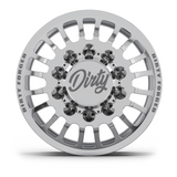 Dirty Forged Roman dually wheel set, front wheel, face-on view