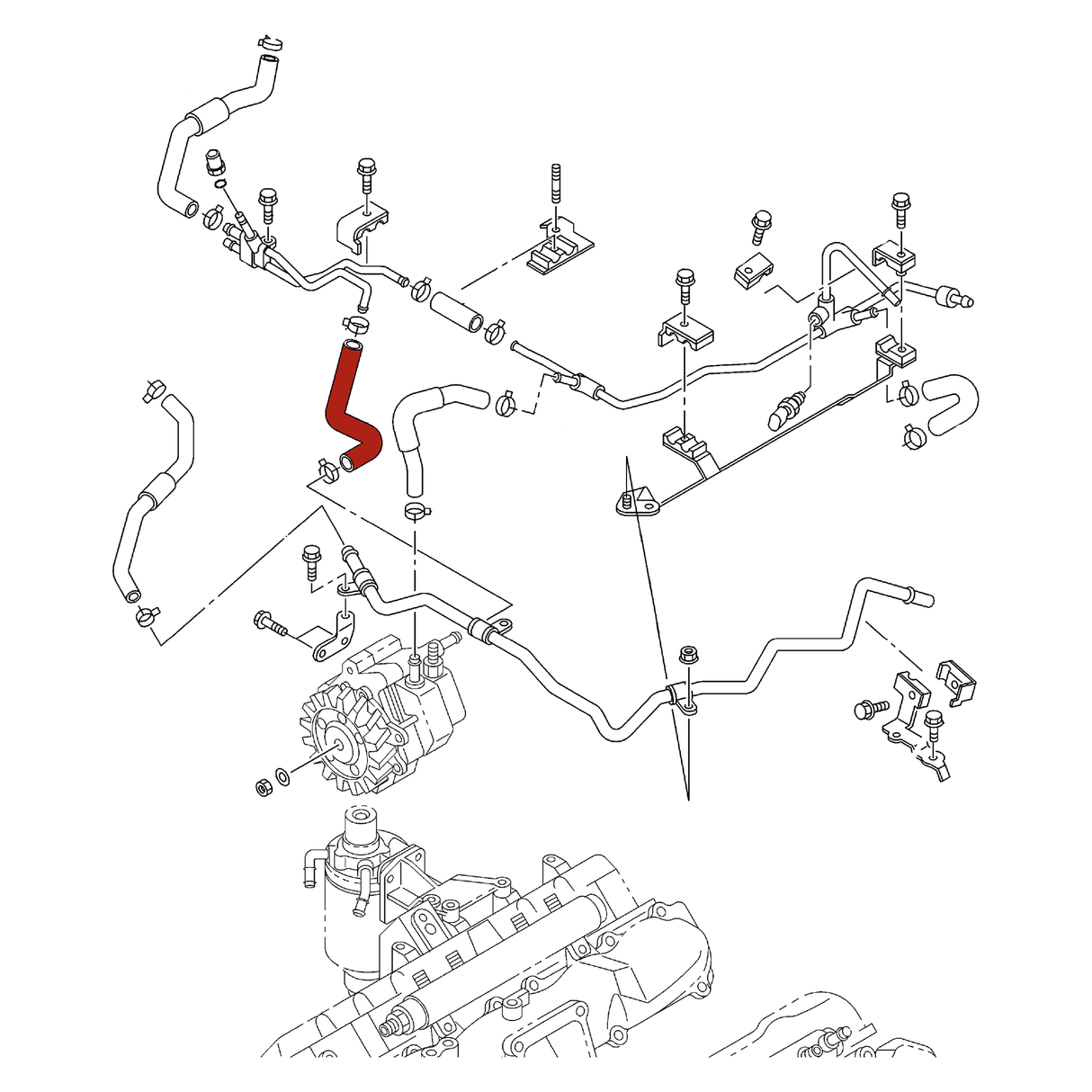 2004-2010 Duramax CP3 Injection Pump Feed Hose (DMAX-5277)