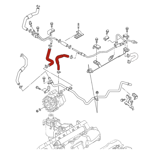 2006-2010 Duramax CP3 Injection Pump Hose Kit (DMAX-5277+DMAX-5278)