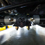 2005-2026 Powerstroke F-450/F-550 Dual Steering Stabilizer Kit with Fox 2.0 Shocks (KRF-DSS-45-S)