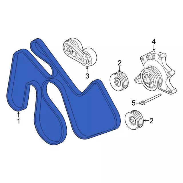 2020-2024 Powerstroke Dual Alternator Serpentine Belt