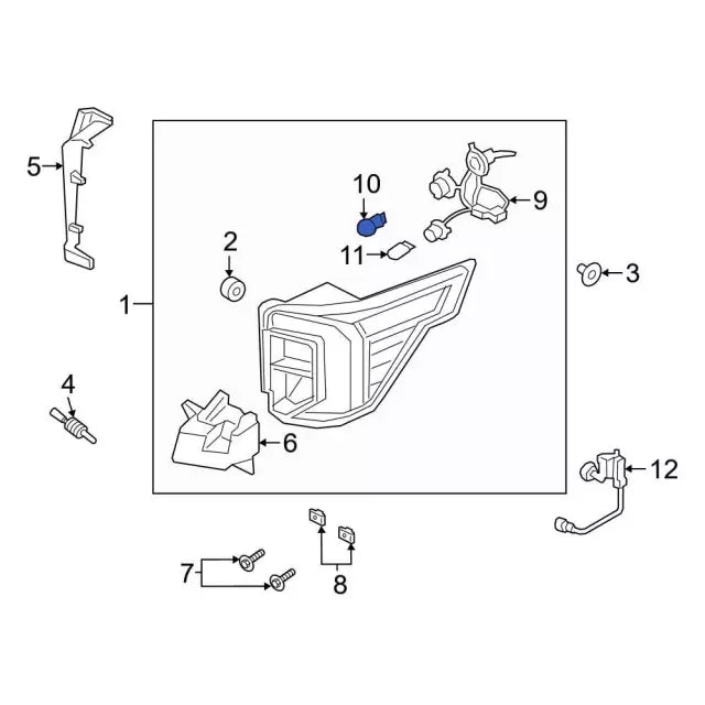 2017-2022 Powerstroke Upper Inner Reverse Light Bulb