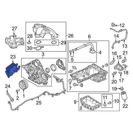 2020-2026 Powerstroke Oil Cooler