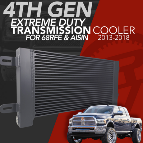 Fluidyne Extreme Duty Bar & Plate Transmission Cooler 2013-2018 Cummins 68RFE-GXXX