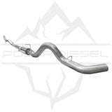 2017-2026 Duramax 6.6L 5" SS Downpipe Back Exhaust - w/ Muffler (PD-1-32934151)