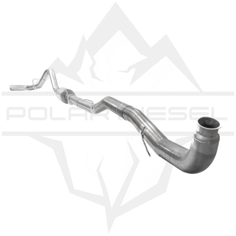 2011-2015 Duramax 6.6L 4" SS Downpipe Back Exhaust - w/ Muffler (PD-1-32327141)