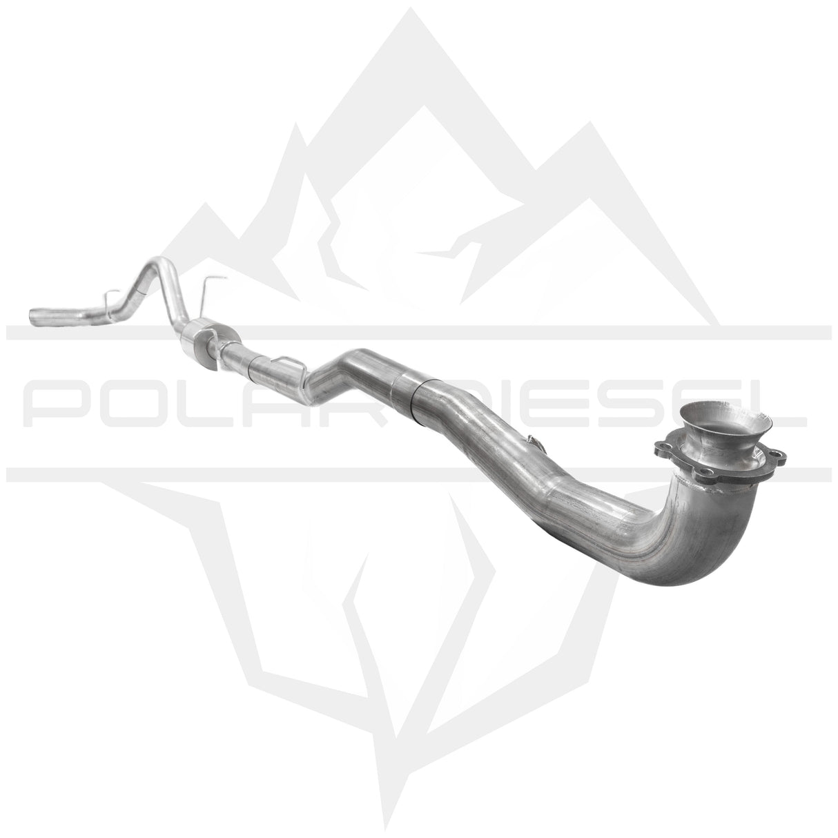 2017-2026 Duramax 6.6L 4" SS Downpipe Back Exhaust - w/ Muffler (PD-1-32934141)