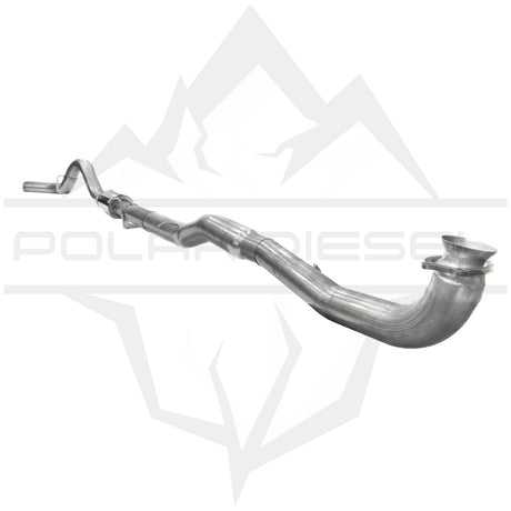 2017-2026 Duramax 6.6L 5" SS Downpipe Back Exhaust - w/ Muffler (PD-1-32934151)