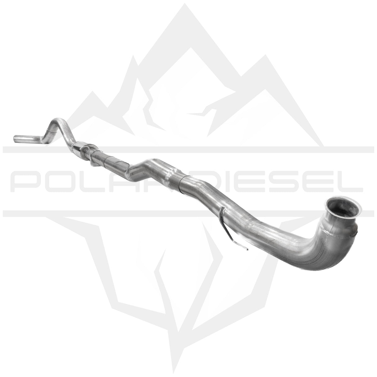 2011-2015 Duramax 6.6L 5" SS Downpipe Back Exhaust - w/ Muffler (PD-1-32327151)