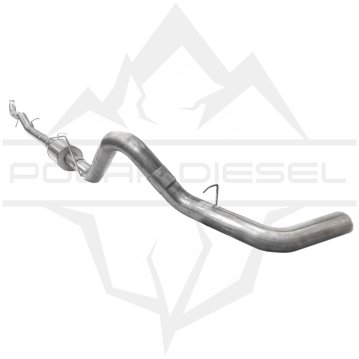2011-2015 Duramax 6.6L 4" SS Downpipe Back Exhaust - w/ Muffler (PD-1-32327141)