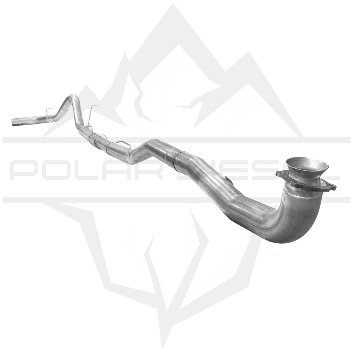 2017-2026 Duramax 6.6L 4" SS Downpipe Back Exhaust - No Muffler (PD-1-32934142)