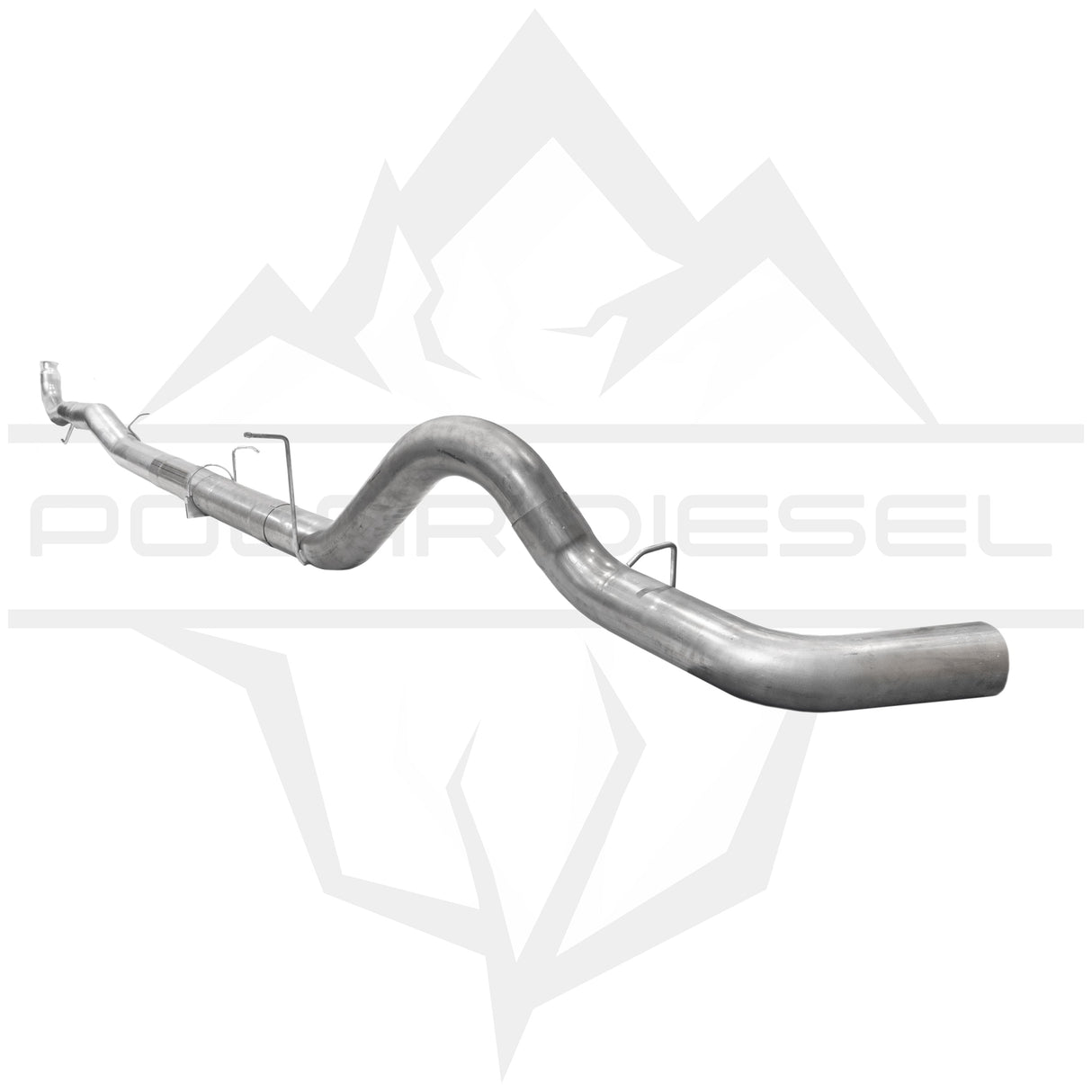 2011-2015 Duramax 6.6L 5" SS Downpipe Back Exhaust - No Muffler (PD-1-32327152)