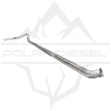 2019-2024 Cummins 6.7L 4" SS Downpipe Back Exhaust - No Muffler (PD-1-23133142)