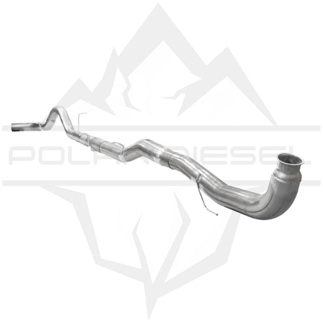 2011-2015 Duramax 6.6L 5" SS Downpipe Back Exhaust - No Muffler (PD-1-32327152)