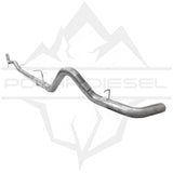 2017-2026 Duramax 6.6L 4" SS Downpipe Back Exhaust - No Muffler (PD-1-32934142)