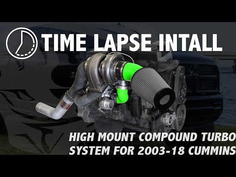2003-2007 Cummins High Mount Pusher Compound Turbo System (PDC0307HM)