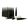 Universal Small Diameter Spline Spike Lug Nut Black SPK6-14150B Gorilla Automotive