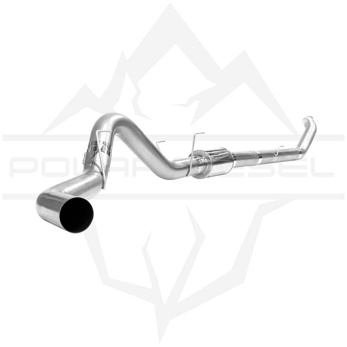 2007.5-2009 Cummins 6.7L 5" SS Turbo Back Exhaust - w/ Muffler (PD-1-21921151)