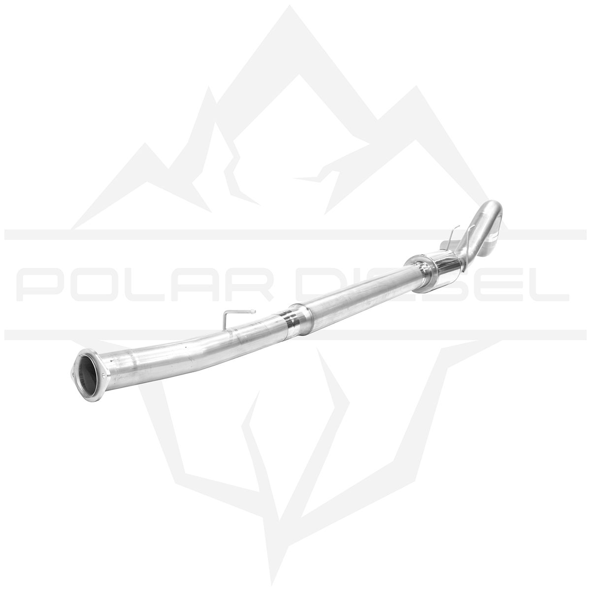 2008-2010 Ford Powerstroke 6.4L 5" SS Downpipe Back Exhaust - w/ Muffler (PD-1-12022151)